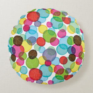 Round bubbles kids pattern 2 pillow