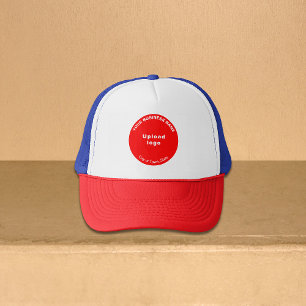 Round Business Brand on Multicolored Trucker Hat
