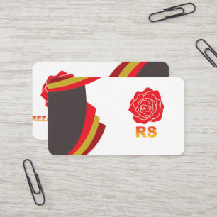 Round business card