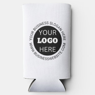Round Business Logo  Seltzer Can Cooler