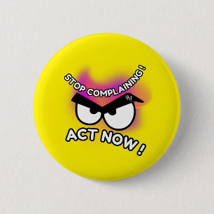 Round Button : Act Now (yellow)