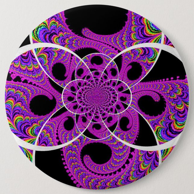 Round Button, Colossal, 6 Inch 6 Inch Round Button (Front)