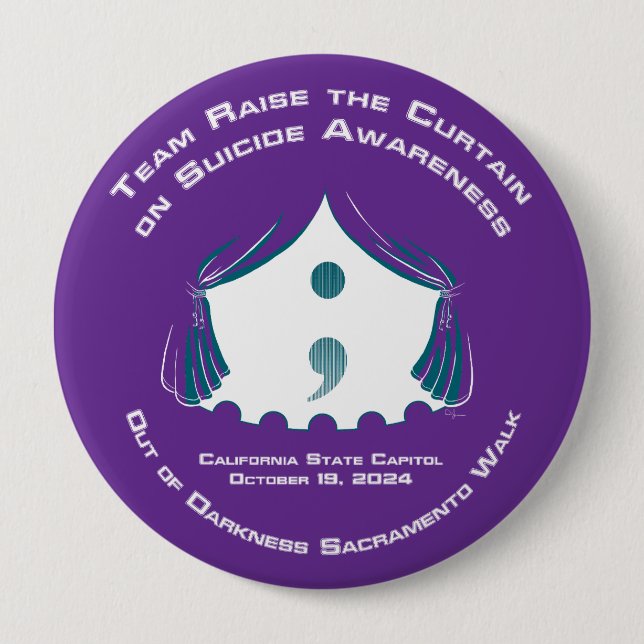 Round Button, Huge, 4 Inch 4 Inch Round Button (Front)