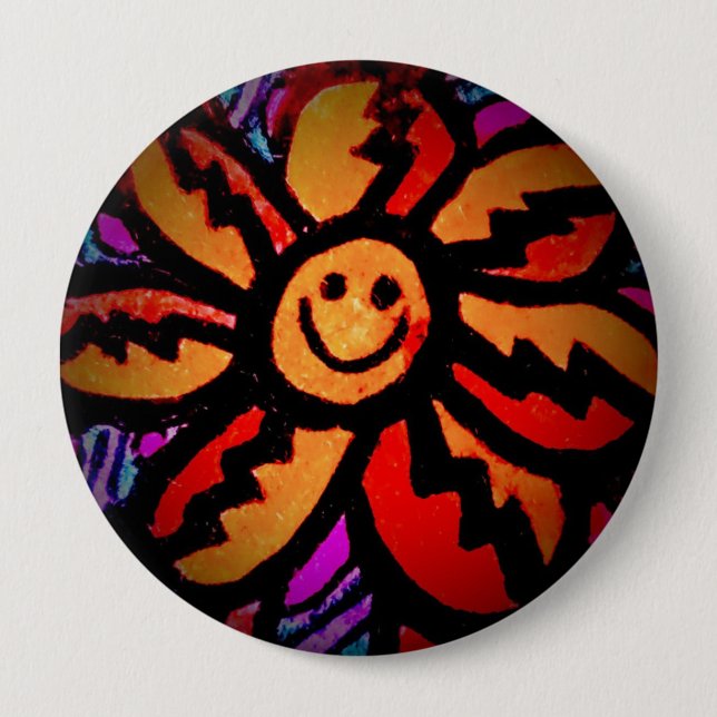 Round Button, Huge, 4 Inch Button (Front)