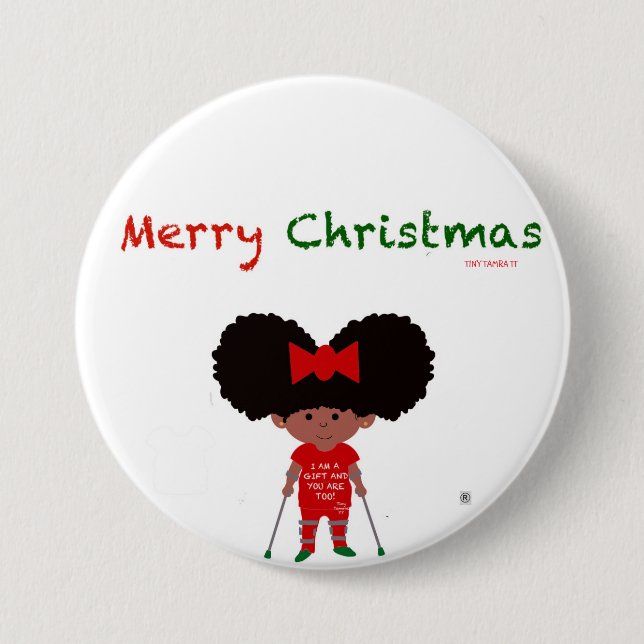 Round Button, Large, 3 Inch Button (Front)