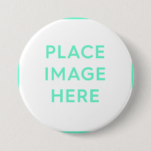 Round Button, Large, 3 Inch - Souvenir Gift Design Button