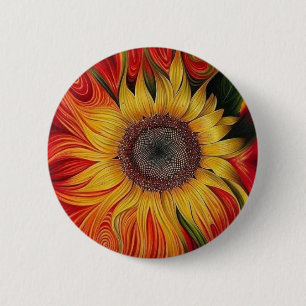 Round Button sunflower fashion buttons 5 sizes