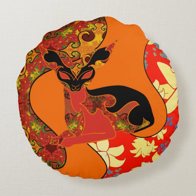 Round Chamalion Pillows (Back)