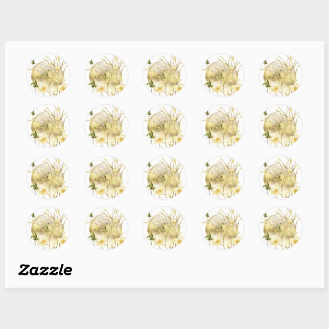 Round classic stickers  (Sheet)