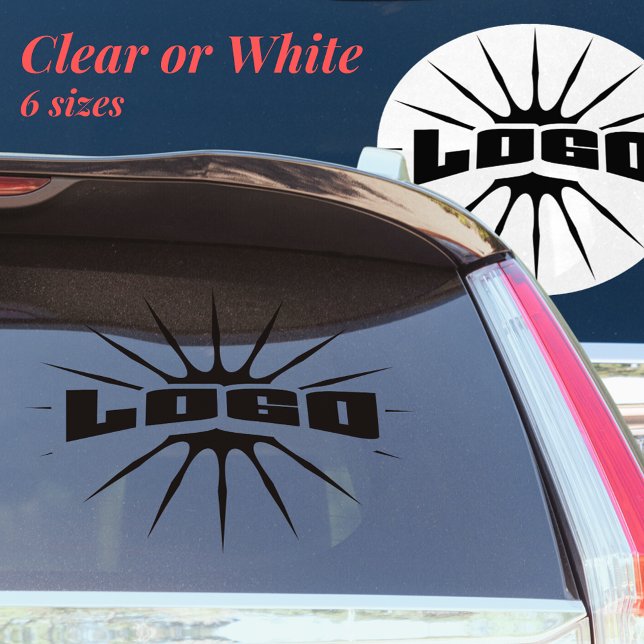 Round clear vinyl Business logo Car Window Bumper (Creator Uploaded)