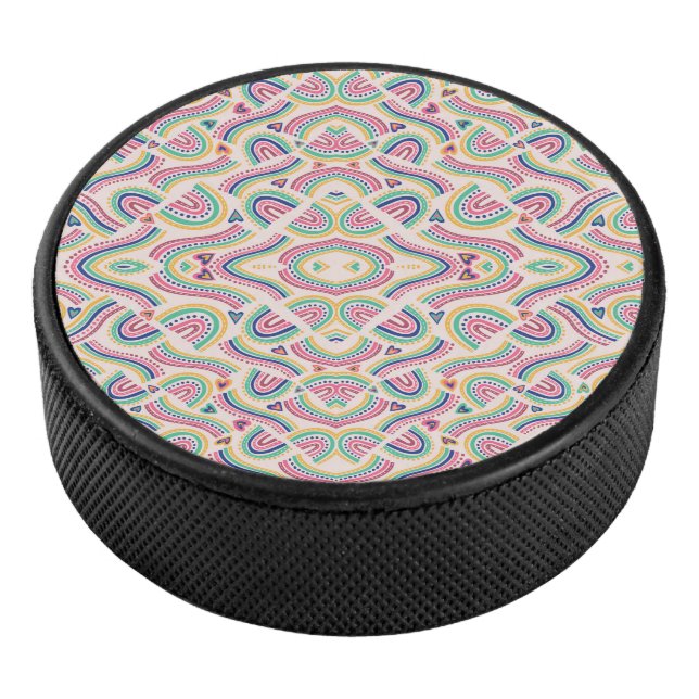 Round coaster with vibrant, symmetrical mandala  (3/4/2016 12:00:00 AM)