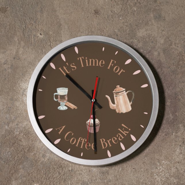 ROUND COFFEE BREAK LARGE CLOCK (Creator Uploaded)