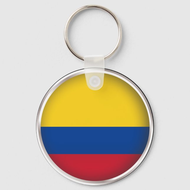 Round Colombia Keychain (Front)