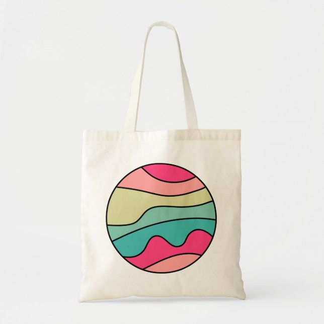 Round Colour Abstract 160422(01) Tote Bag (Front)
