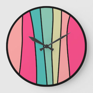 Round Colour Abstract 160422(02) Large Clock