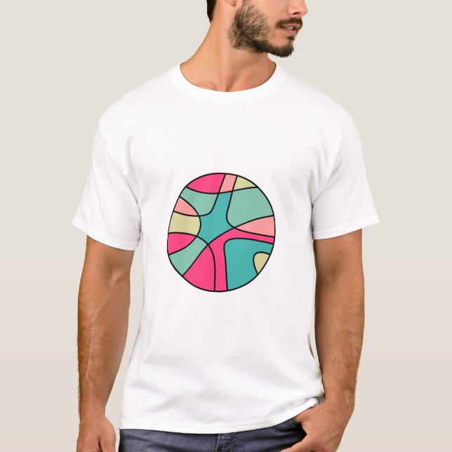 Round Colour Abstract 160422(04) T-Shirt (Front)