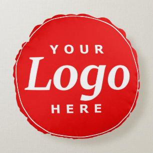 Round Company Logo Round Pillow
