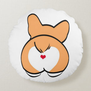 Round Corgy Butt Pillow