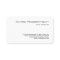 Round Corner Black White Charming Business Card