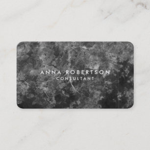 Round Corner Grey Professional Trendy Business Card