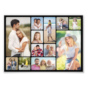 Round Corners 12 Photo Collage Photo Enlargement Print