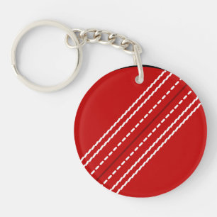 Round cricket ball keychain Customizable