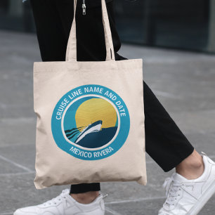 Round Cruise Cabin Personalized Custom Tote Bag