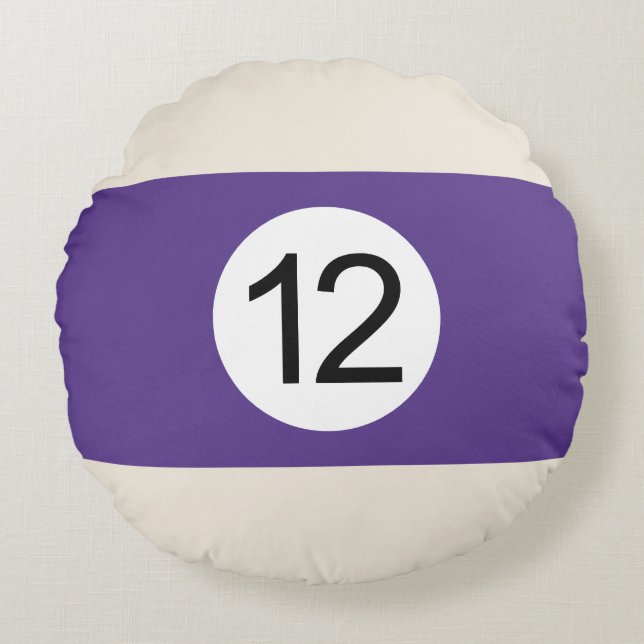 Round Cushions Billiards Ball #12 (Front)