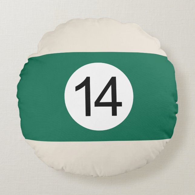 Round Cushions Billiards Ball #14 (Front)