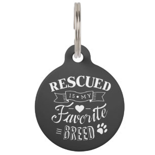 Round Custom Name and Phone Number Dog Tag