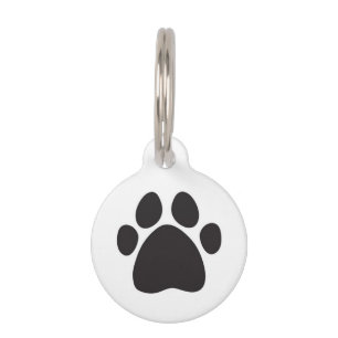 Round Custom Pet Tag/Pet Paw Pet Tag