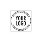 Round Custom Rubber Stamp with Your Company Logo