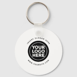 Round Custom Your Company Logo Keychain