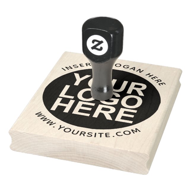 Round Custom Your Company Logo Large Stamp (Stamp)