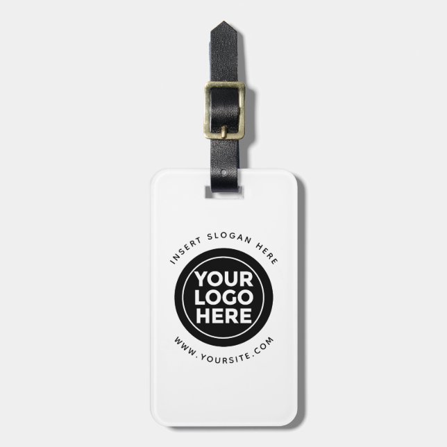 Round Custom Your Company Logo Luggage Tag (Front Vertical)