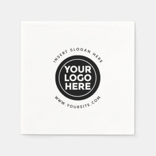 Round Custom Your Company Logo Napkin