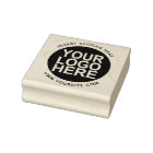 Round Custom Your Company Logo Rubber Stamp