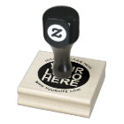 Round Custom Your Company Logo Rubber Stamp