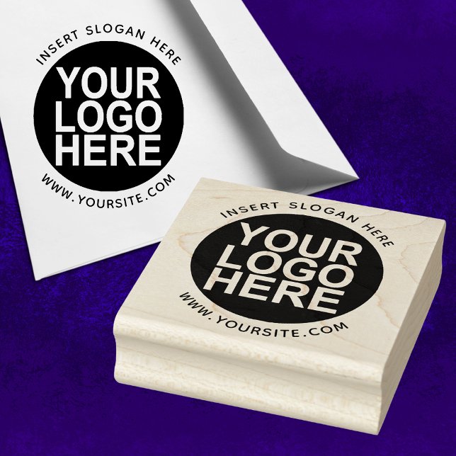 Round Custom Your Company Logo Rubber Stamp (Creator Uploaded)