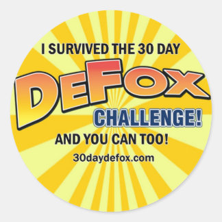 Round DeFox Sticker