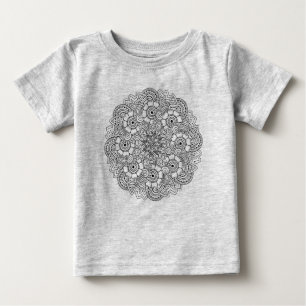 Round Design Doodle Baby T-Shirt