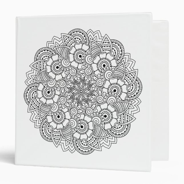 Round Design Doodle Binder (Front/Inside)