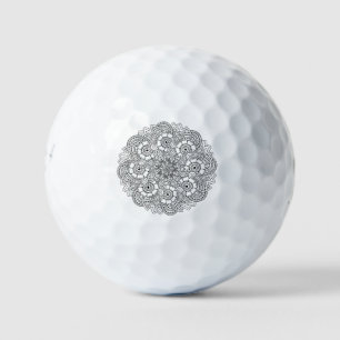 Round Design Doodle Golf Balls