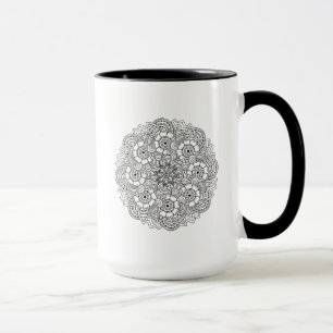 Round Design Doodle Mug