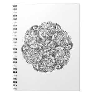Round Doodle Design Notebook