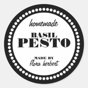 Round Dot Frame Jar Label Template