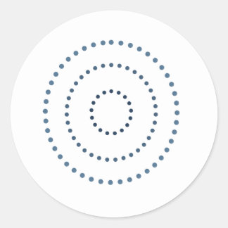 Round dotted gradient art  classic round sticker