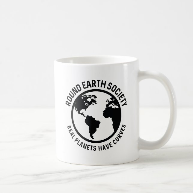 Round Earth Society Coffee Mug (Right)