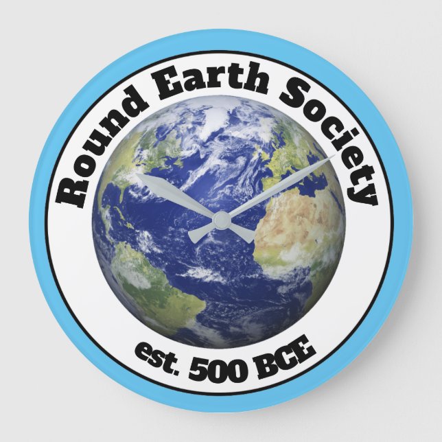 round earth society large clock (Front)