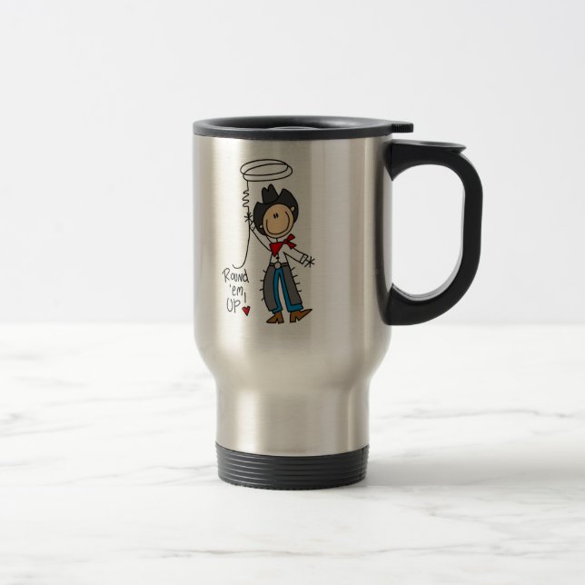 Round 'Em Up! Cowboy Stick Figure Mug (Right)